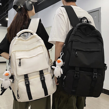 酷积书包大学生男生初中生休闲女生高中学生小学生大容量轻便双肩背包