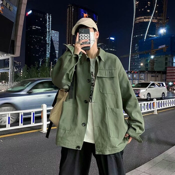 瓜老板港风痞帅外套男春季韩版ins潮流百搭休闲夹克日系个性青少年