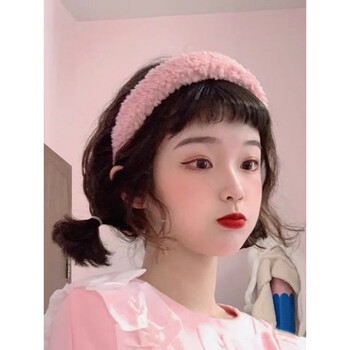 眉上刘海假发 二次元眉上齐刘海圆脸假发女网红空气刘海假发片无痕