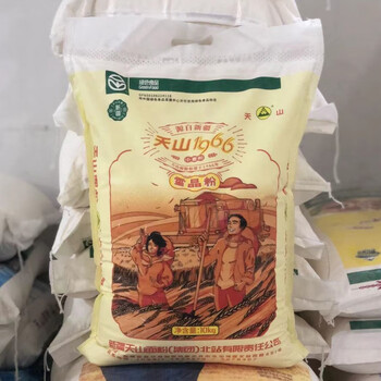 天山面粉特一粉5kg高10斤袋拉面中筋新强精冬麦家用小麦粉天山1966