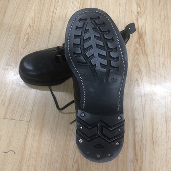 橙央舰艇鞋库存舰艇单皮靴鞋老货结实耐穿舰艇皮靴高腰皮鞋牛皮 黑色