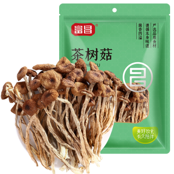 富昌 茶树菇250g 福建古田特产 蘑菇菌菇食用菌 山珍南北干货 煲汤炒菜