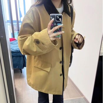 服饰内衣>女装>风衣>kshk>kshk小个子风衣女一米五2023年春秋新款中长
