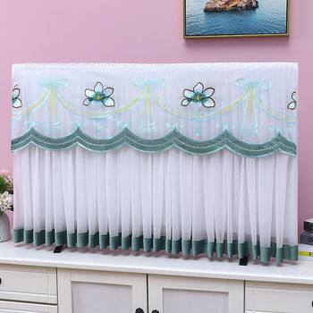 山头林村电视罩电视机防尘罩纱电视机防尘罩电视机罩套55寸65寸 花漾