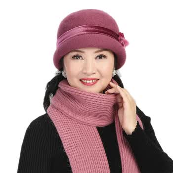 【京东好店】中老年帽子女秋冬季针织老人帽奶奶老太太毛线保暖冬天