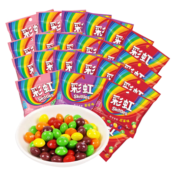 绿箭彩虹糖混合口味糖果9颗9g*40袋装儿童零食糖果伴手礼喜糖休闲零食 【分享装】彩虹糖9g*40