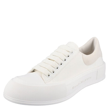 mcq alexander mcqueen帆布和麂皮运动鞋 白色 eu 42【图片 价格 品牌