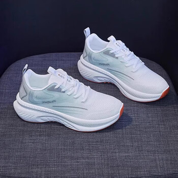 quelerk官方中考体育考试专用鞋女鞋初三高中学生立定跳远鞋超白绿35