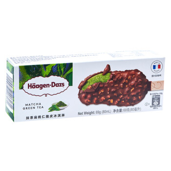 哈根達(dá)斯（Haagen-Dazs）【楊冪同款】抹茶扁桃仁脆皮條69g支雪糕