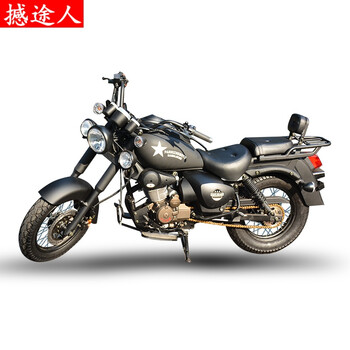 者250仿古哈雷太子车重机车复古摩托车整车街车可上牌 黑色宗申300cc