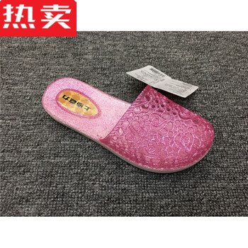 旅他她lvtata好看的上海巨力女包头拖鞋居家室内拖鞋凉拖水晶透气夏季