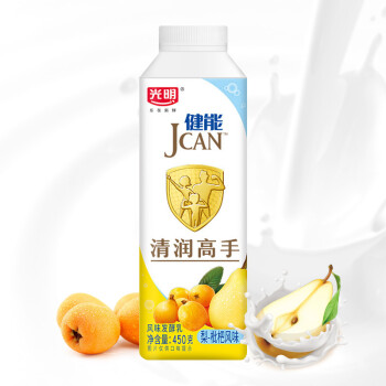 光明 JCAN 梨-枇杷风味 450g*1 清润高手 风味发酵乳酸奶酸牛奶