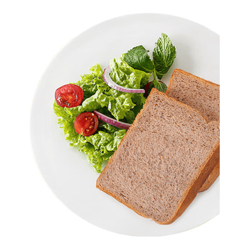 泓一 黑麦全麦面包2斤 零食代餐粗粮饱腹健身食品早餐吐司1000g/箱 【无蔗糖】黑麦吐司面包1000g 0蔗糖系列，0反式脂肪酸