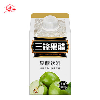 隽辰堂三锋苹果醋饮料整箱15盒果醋果汁饮料苹果醋汁醋饮品500ml15