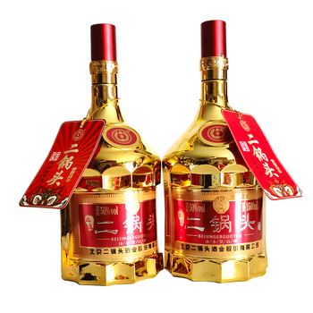 永丰牌北京二锅头白酒土豪金版 3斤t6封藏金瓶 50度 1500ml清香型粮食