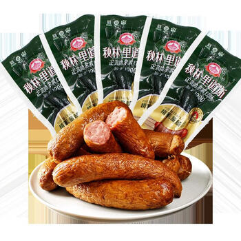 秋林里道斯单根独立装红肠儿童肠干肠整箱东北哈尔滨发货儿童肠80g5根