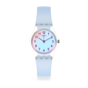 斯沃琪swatch斯沃琪瑞士手表女手表简约小表盘防水石英腕表纯净天蓝l