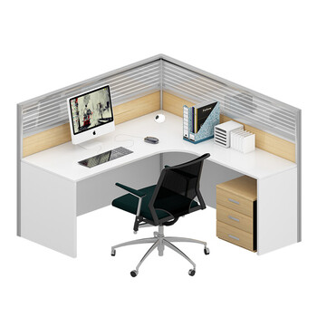 办公虎 板式办公家具屏风隔断职员卡座双人位工作位员工电脑桌 单人位