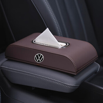 ouoety适用大众车载纸巾盒朗逸宝来探岳途观途锐途铠迈腾cc车内装饰