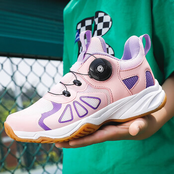 李宁寕儿童羽毛球鞋男女儿童款透气减震防滑耐磨训练乒乓球鞋网黑蓝29