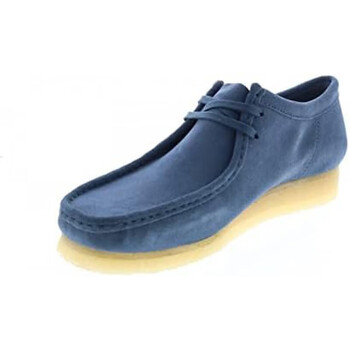 其乐clarks男鞋蓝色短靴绒面休闲鞋防滑轻质耐磨复古经典春夏新款蓝色