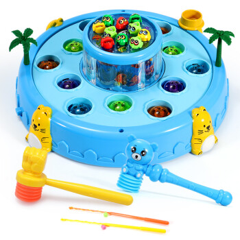 er bao)儿童益智玩具敲击电动打地鼠游戏机1