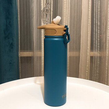 特百惠吸管保温杯大容量女学生可爱简约韩版个性便携不锈钢水杯ins