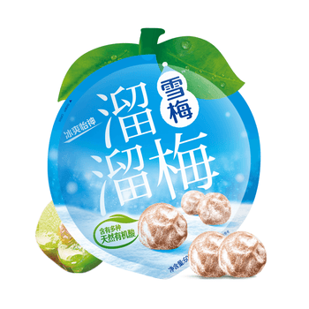 溜溜梅 雪梅60g/袋  梅子干果干解馋休闲即食小包装零食 雪梅 60g*1袋 「冰爽怡神」