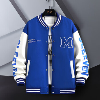 未町中学生外套男春秋天衣服男运动初中学生棒球服青少年秋天外套男j