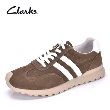 clarks其乐舒适透气男鞋春秋舒适通勤鞋复古阿甘老爹鞋时尚百搭真皮