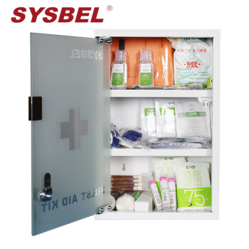 西斯贝尔（sysbel)急救箱包 急救包 金属急救箱 壁挂式手提式服务箱 企业学校多层药箱 应急包 壁挂式金属急救箱（玻璃门） 现货