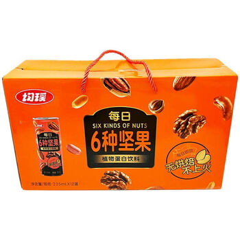 食怀均瑶六种坚果礼盒装植物蛋白饮料每日6种坚果营养健康早餐奶老货