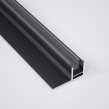 f型玻璃卡槽f型槽淋浴房预埋件铝合金金属卡条u型收边极简下沉式 加工
