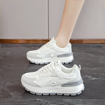 tataglare她他tata双网低帮鞋运动鞋2024春夏季新款女鞋厚底学生阿甘