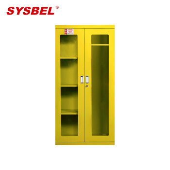 西斯贝尔/SYSBEL WA920450Y 紧急器材柜带视窗PPE柜 45Gal 黄色 1台装 黄色有视窗 标准