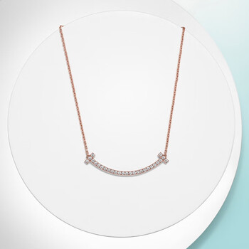 蒂芙尼 tiffany t 系列 smile 项链 微笑项链 小号