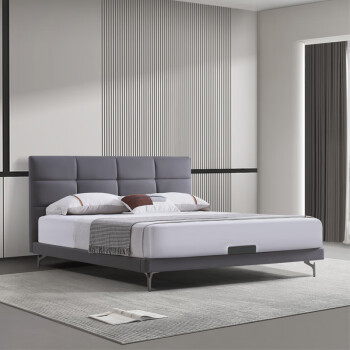 诚良集现代极简·雅致系列·CLJ-KJ-301PG·床+床垫组合 1.8米床+床垫