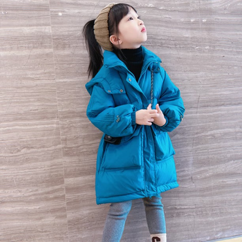 大童羽绒服女1215岁新款学生女孩冬天女童羽绒服冬季新品2023新款网红