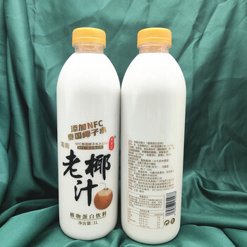 hywlkj海南老椰汁鲜榨椰子汁椰奶植物蛋白饮料蔬果汁1l生榨椰肉汁整箱