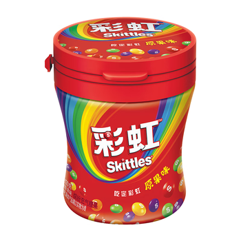 绿箭彩虹糖原果味糖果110颗120g 儿童零食糖果伴手礼喜糖休闲零食 彩虹糖原味120g/瓶
