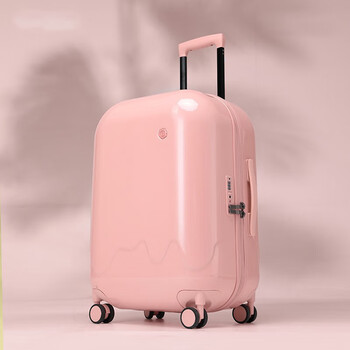mospoke轻奢新款胶囊泡泡行李箱充电接口杯架多功能拉杆学生旅行箱