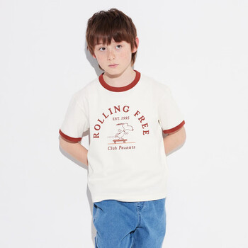 优衣库童装男童女童utpeanuts史努比短袖t恤46928301乳白色160cm