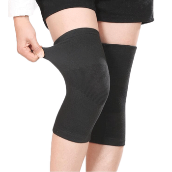 女式夏天穿裙子用的护膝女款夏款运动女士薄 竹炭黑色四季款 l