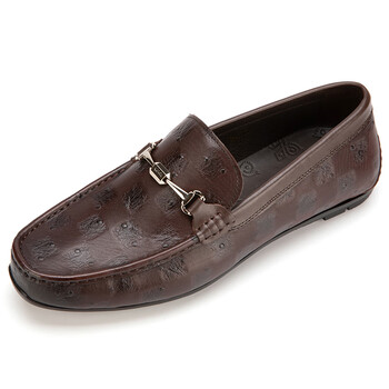 沙驰男鞋豆豆鞋男士真皮夏季男款时尚软皮软底商场同款休闲皮鞋男