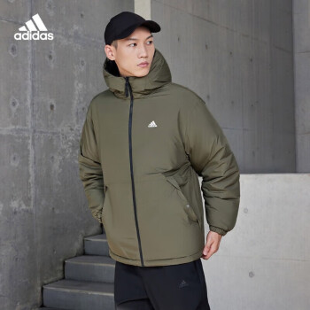 阿迪达斯（adidas）羽绒服男装2023冬款户外训练健身保暖运动夹克立领休闲外套IV7569 IV7569/双面穿/充绒量168g M 175/96A