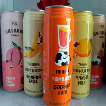 奢氧名屋木瓜牛乳香蕉牛乳芒果牛乳牛奶果汁饮料饮品500ml5瓶木500ml5