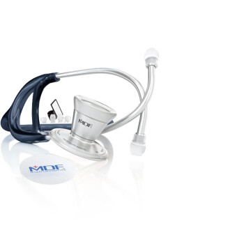 麦迪芬 MDF 797 心脏专科不锈钢双面医用专业听诊器（大钢头） 海军蓝