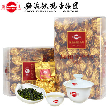 凤山安溪铁观音秋茶特级清香型茶叶正味兰花香自己喝简装盒装500g 清香型 DQT001 500g