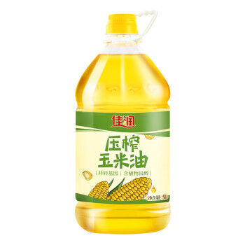 佳润邦吉佳润食用油一级物理压榨玉米油5L非转基因食用油植物甾醇