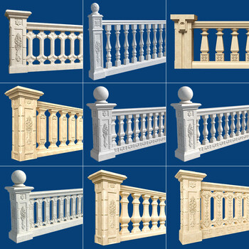 罗马柱栏杆模具大全阳台护栏新中式别墅围墙模型现浇水泥围栏 加厚